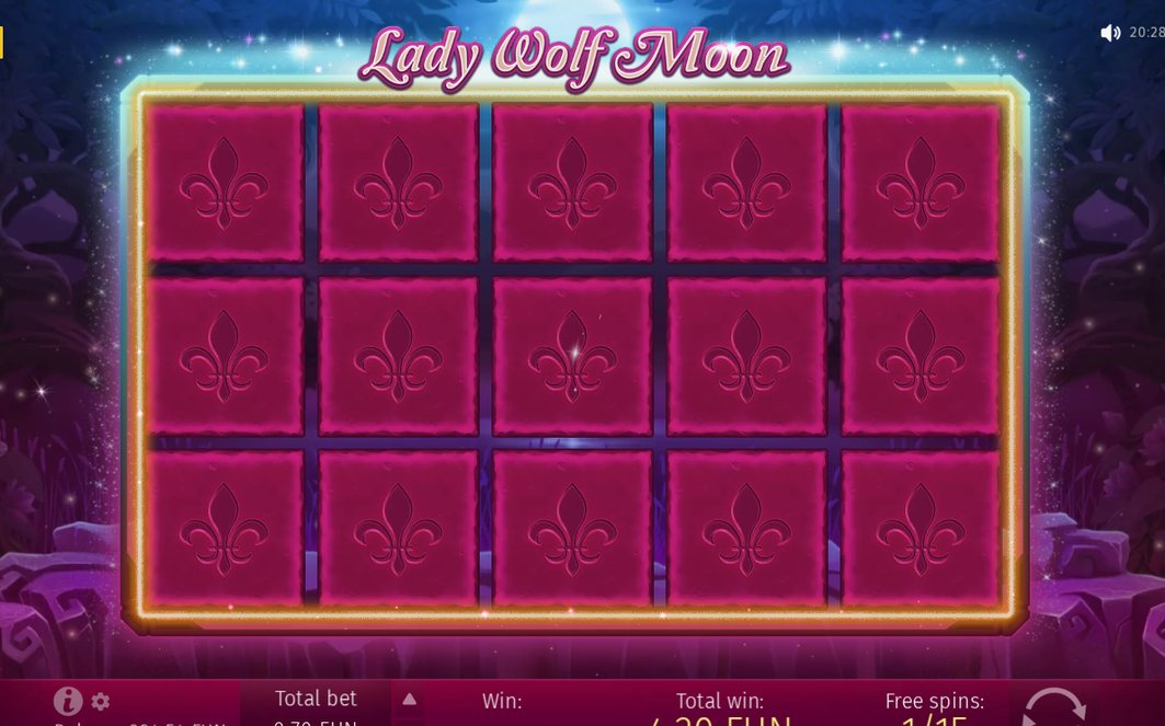 Free Spins screen triggered by three SCATTER symbols