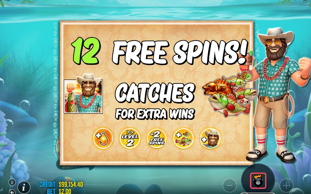 Free Spins multiplier stepping from 1x up to 2x