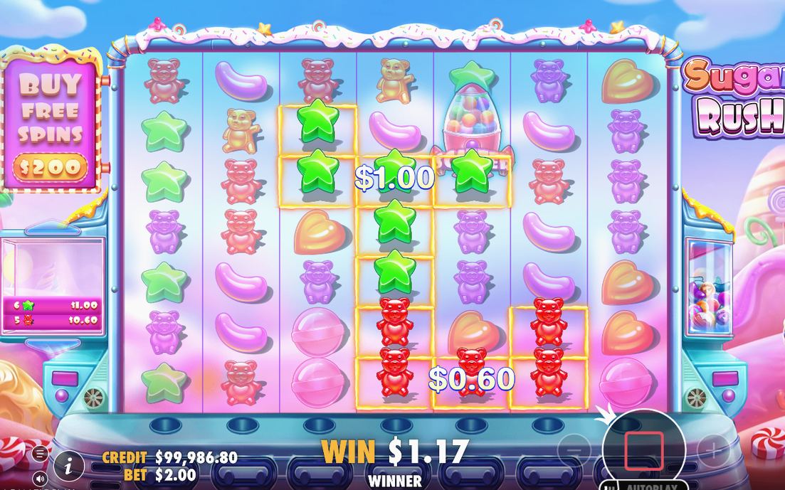 Tumble refills the 7x7 grid, and Multiplier Spots empty