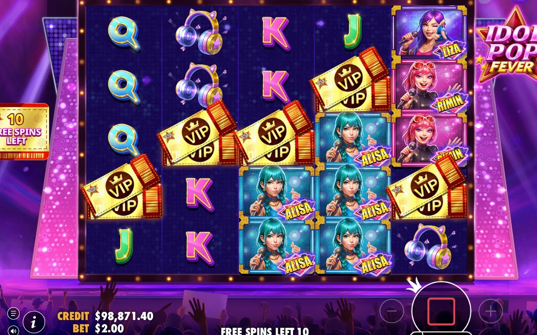 Free Spins round running on the 5x5 grid